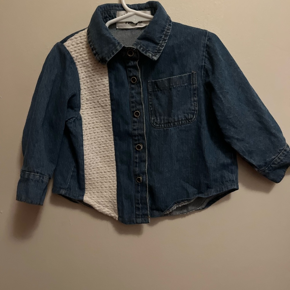 Toddler girl denim shirt